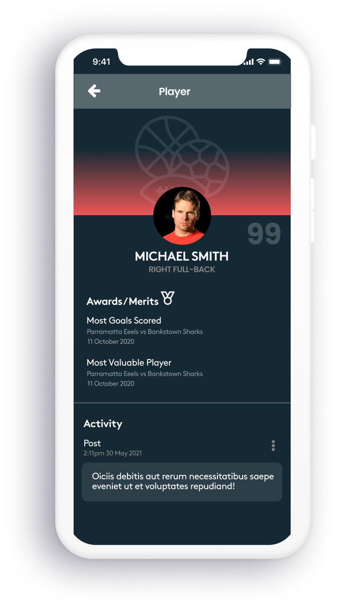 Assemble Sports app screen 4