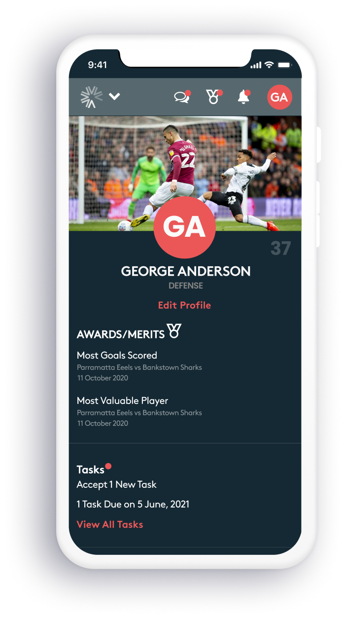 Assemble Sports app screen 7